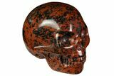 Realistic, Polished Mahogany Obsidian Skull #116316-1